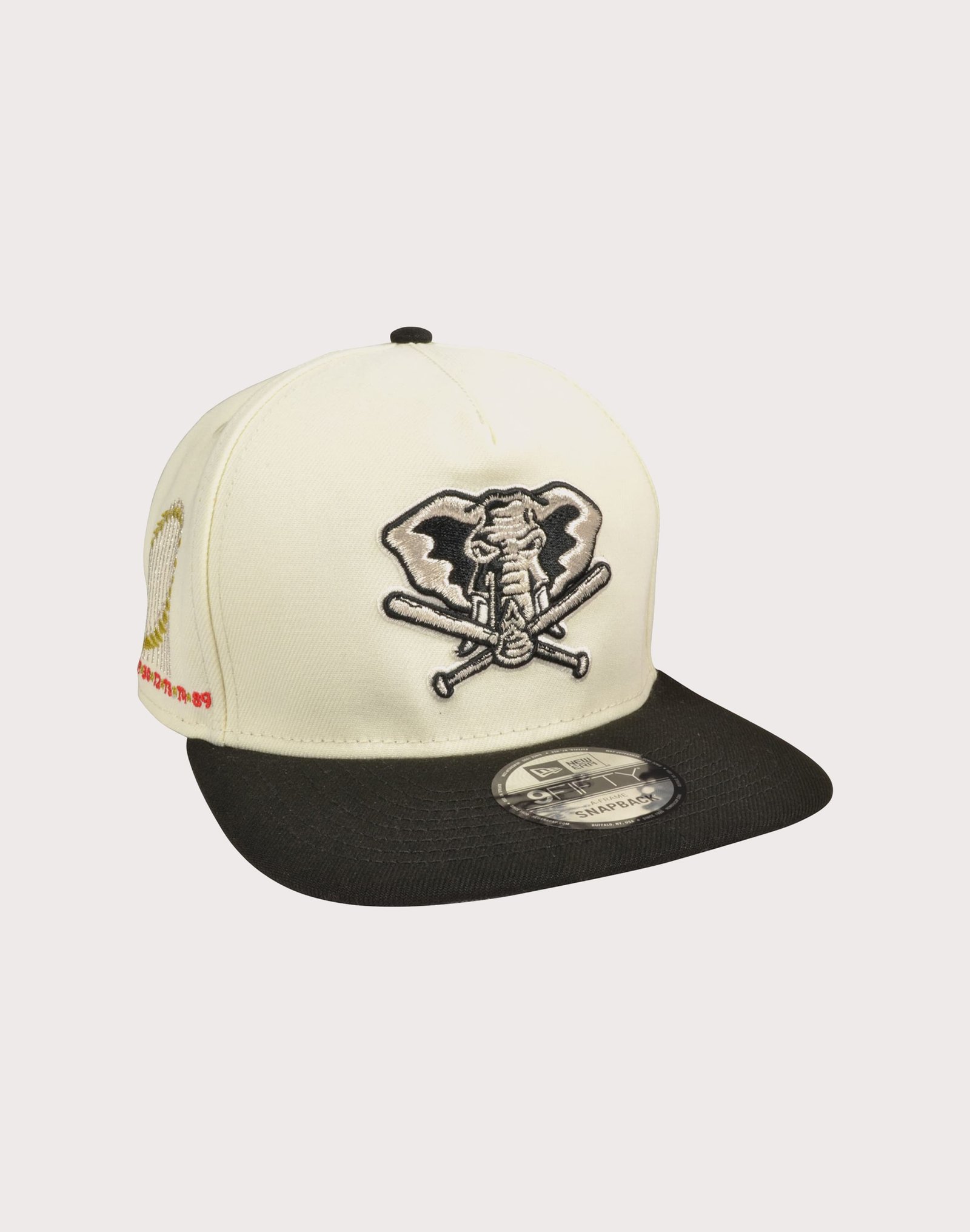 New Era MLB Oakland Athletics 9FIFTY A-Frame Chrome Logo Snapback Hat - Image 2