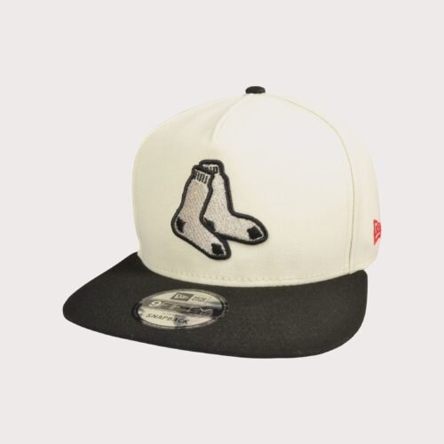 New Era MLB Boston Red Sox 9FIFTY A-Frame Chrome Logo Snapback Hat