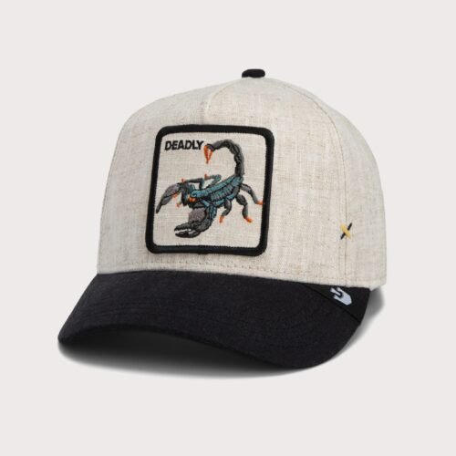 Goorin Bros Lethal Scorpion Trucker Snapback-Cream/Black