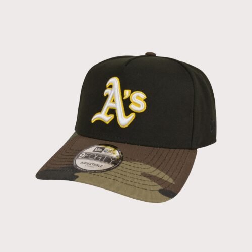 New Era MLB Oakland Athletics 9FORTY A-Frame Camo Bill Snapback Hat