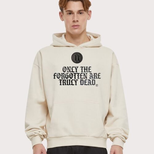 URBAN CLASSICS Forgotten Faces Skull Fleece Hoodie