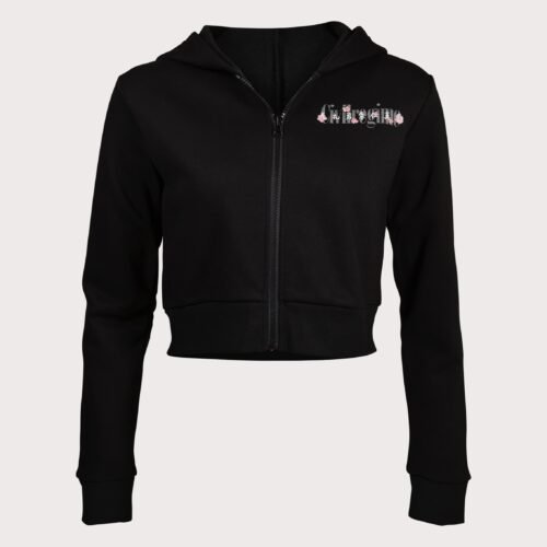 Civil Clothing Cropped Katana Black Hoodie