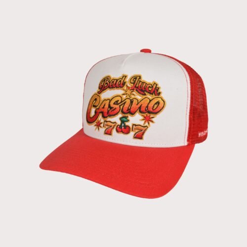 GENERAL RELATIVITY COMPANY LLC Bad Luck Casino Trucker Snapback Hat-Red/White