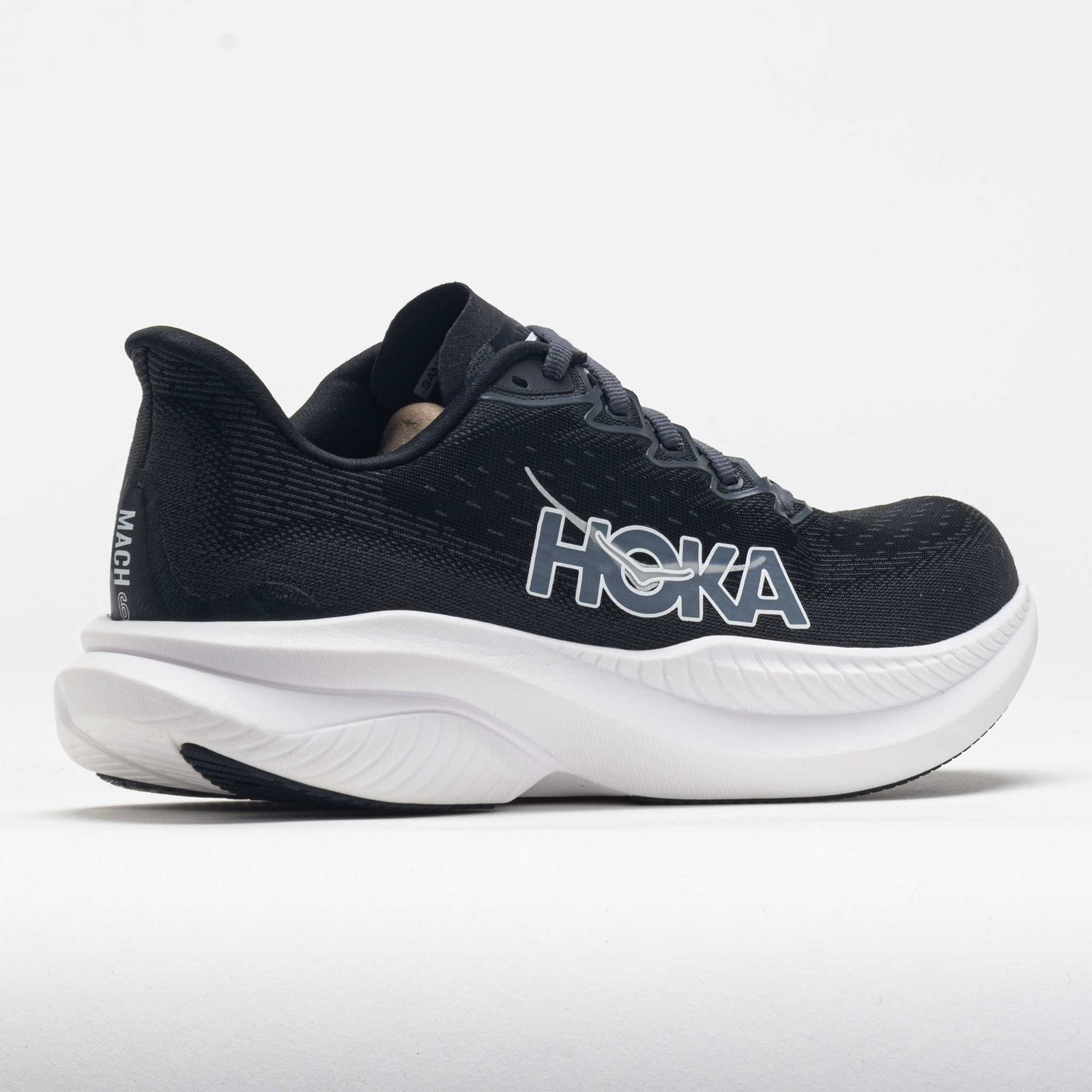 HOKA Mach 6 Mens Black/White - Image 6