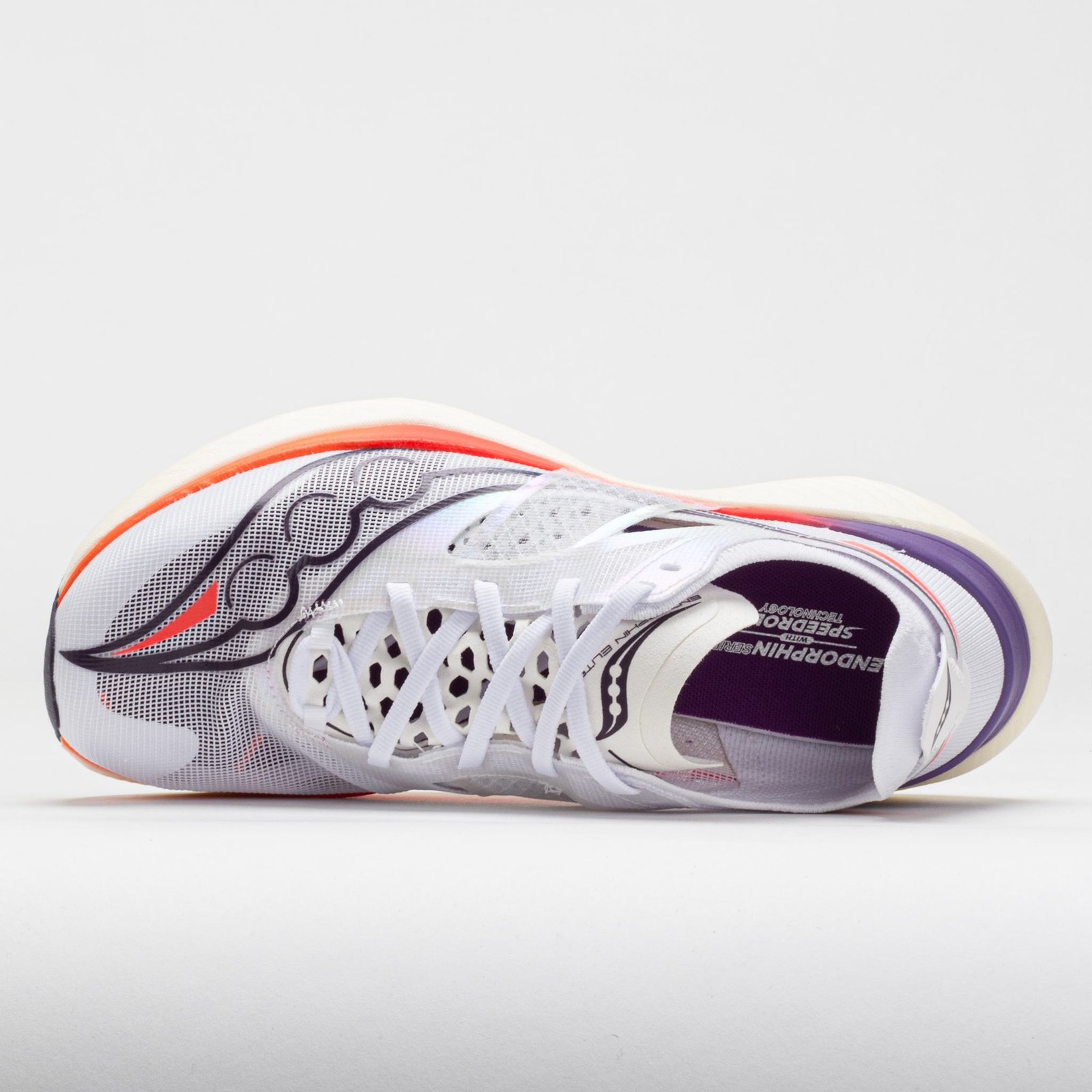 Saucony Endorphin Elite Womens White/ViZiRed - Image 3