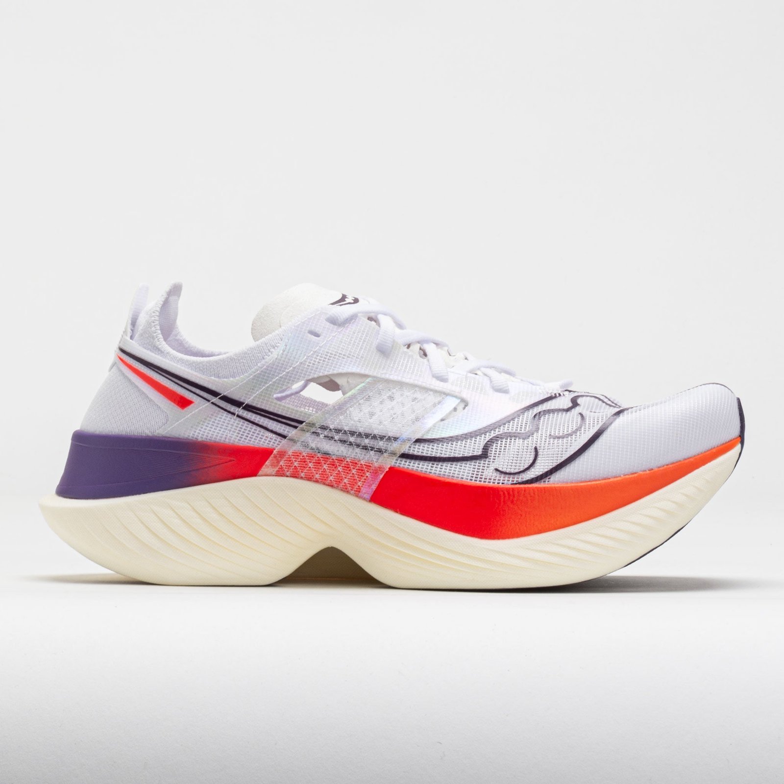 Saucony Endorphin Elite Womens White/ViZiRed