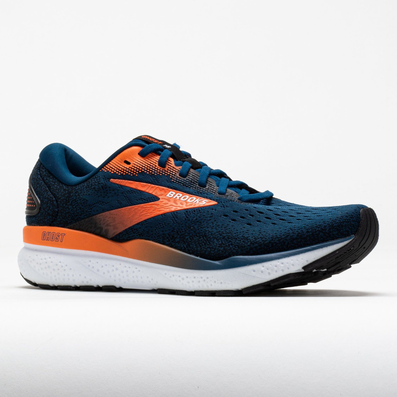 Brooks Ghost 16 Mens Blue Opal/Black/Nasturtium - Image 5