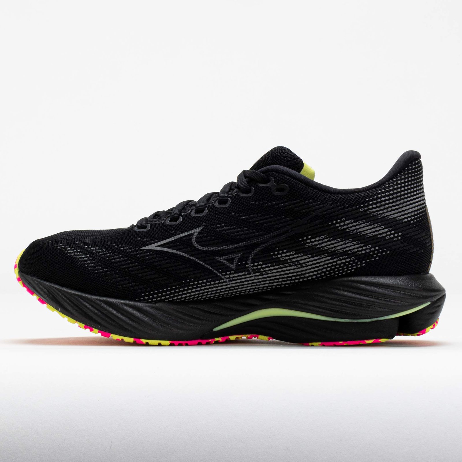 Mizuno Wave Rider 28 Mens Black/Pink Tetra - Image 2