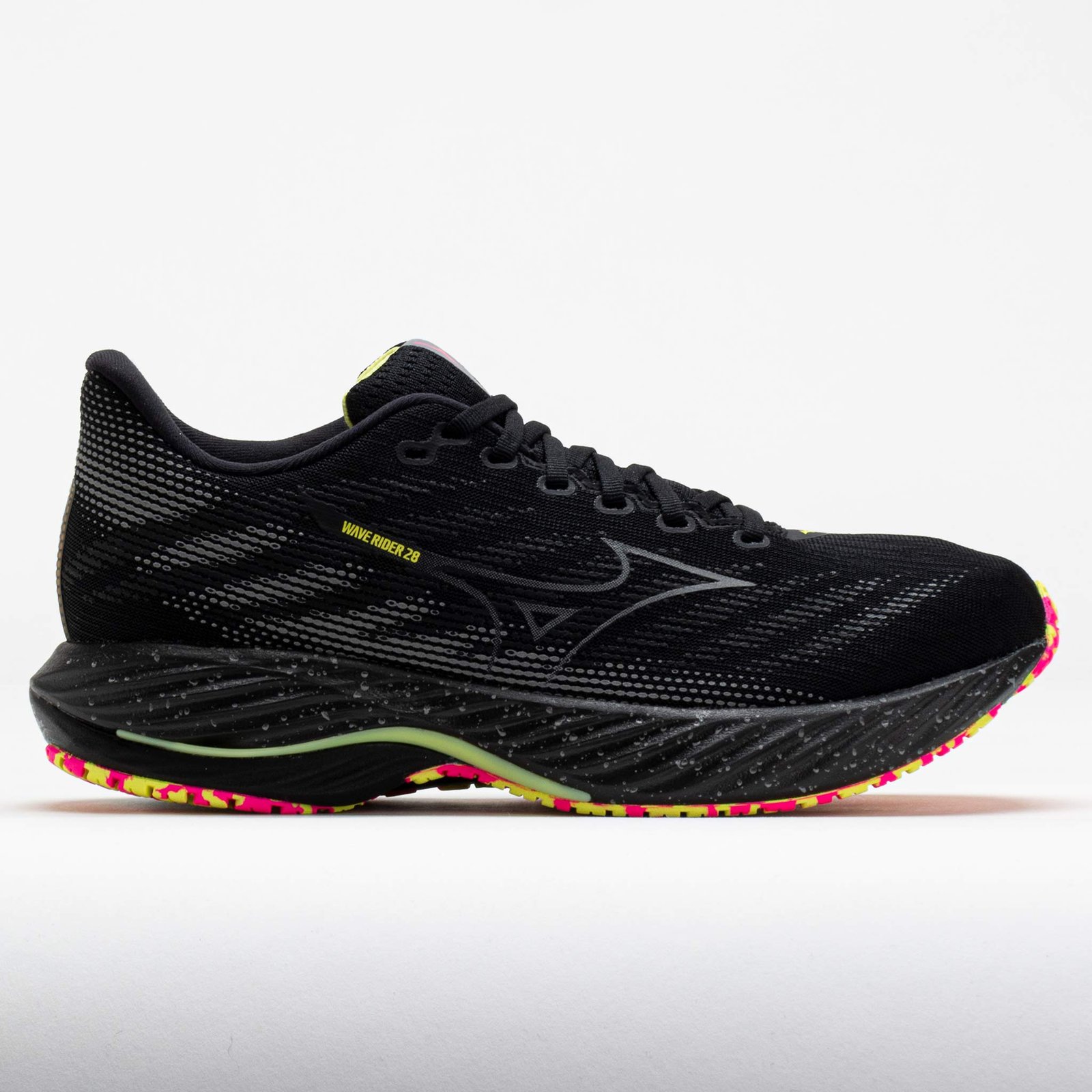Mizuno Wave Rider 28 Mens Black/Pink Tetra