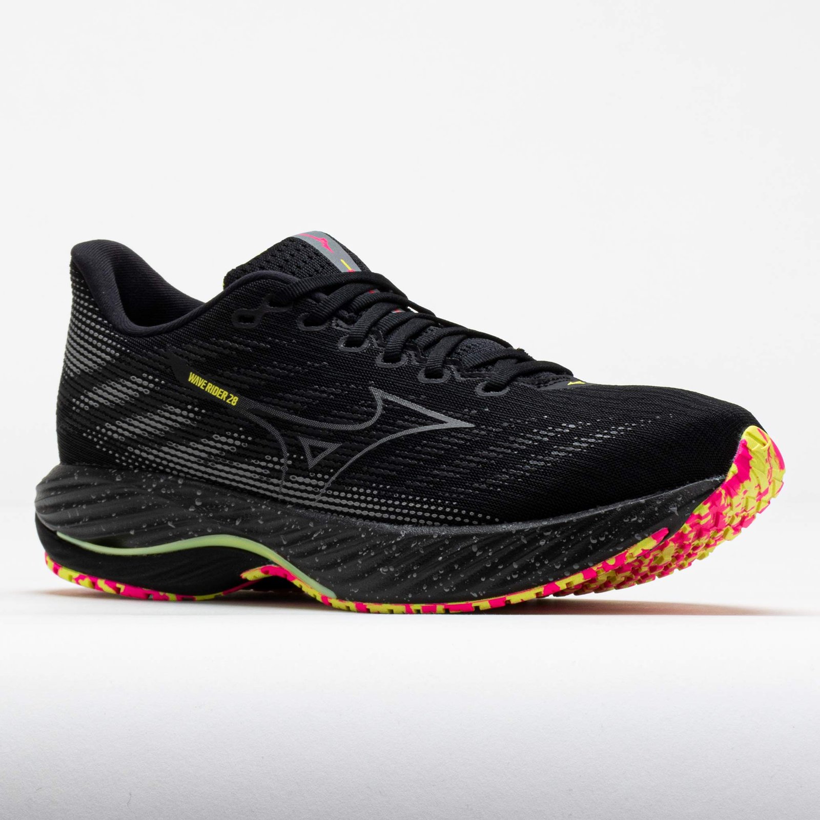 Mizuno Wave Rider 28 Mens Black/Pink Tetra - Image 5