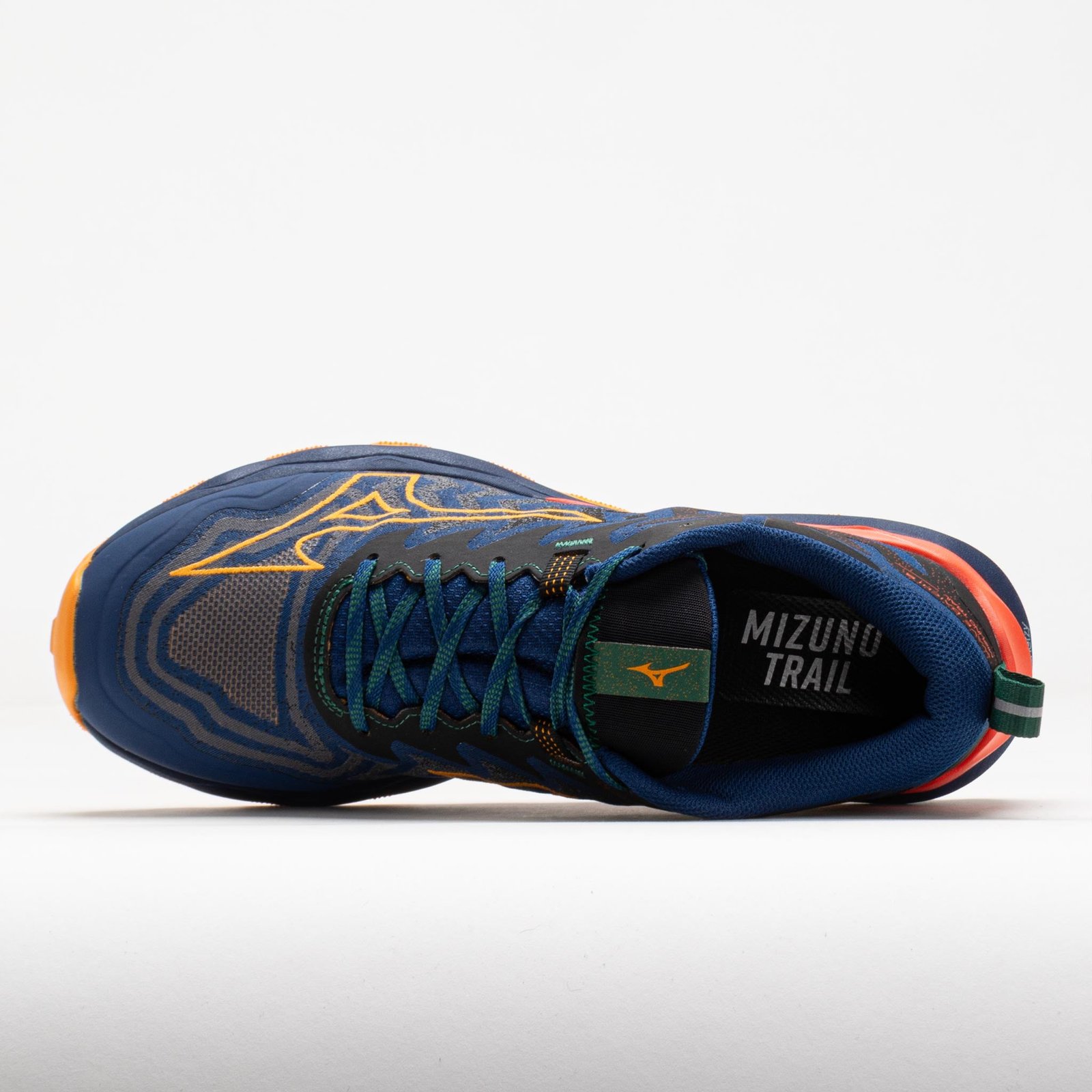 Mizuno Wave Daichi 8 Mens Estate Blue/Apricot - Image 3