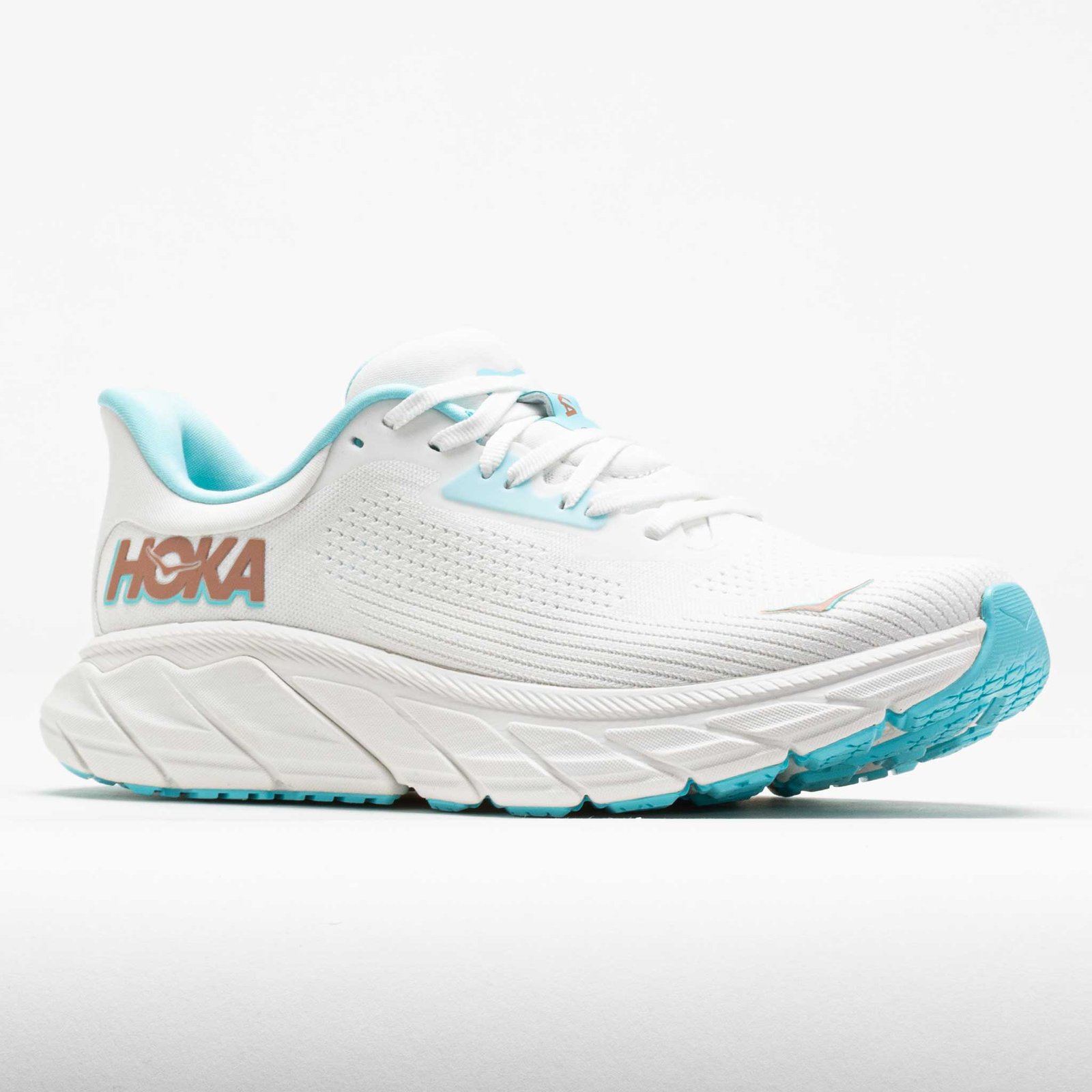 HOKA Arahi 7 Womens Frost/Rose Gold - Image 5