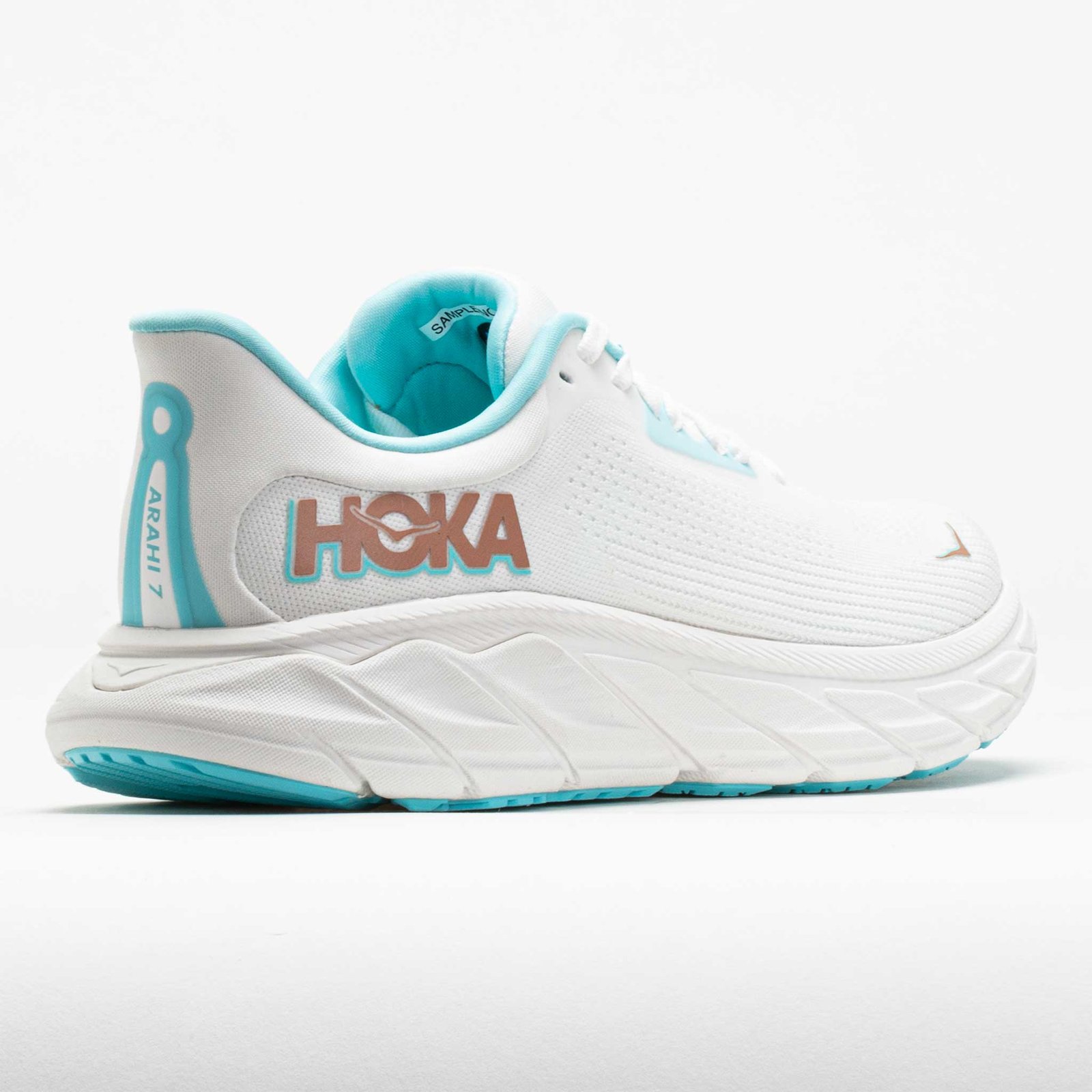 HOKA Arahi 7 Womens Frost/Rose Gold - Image 6