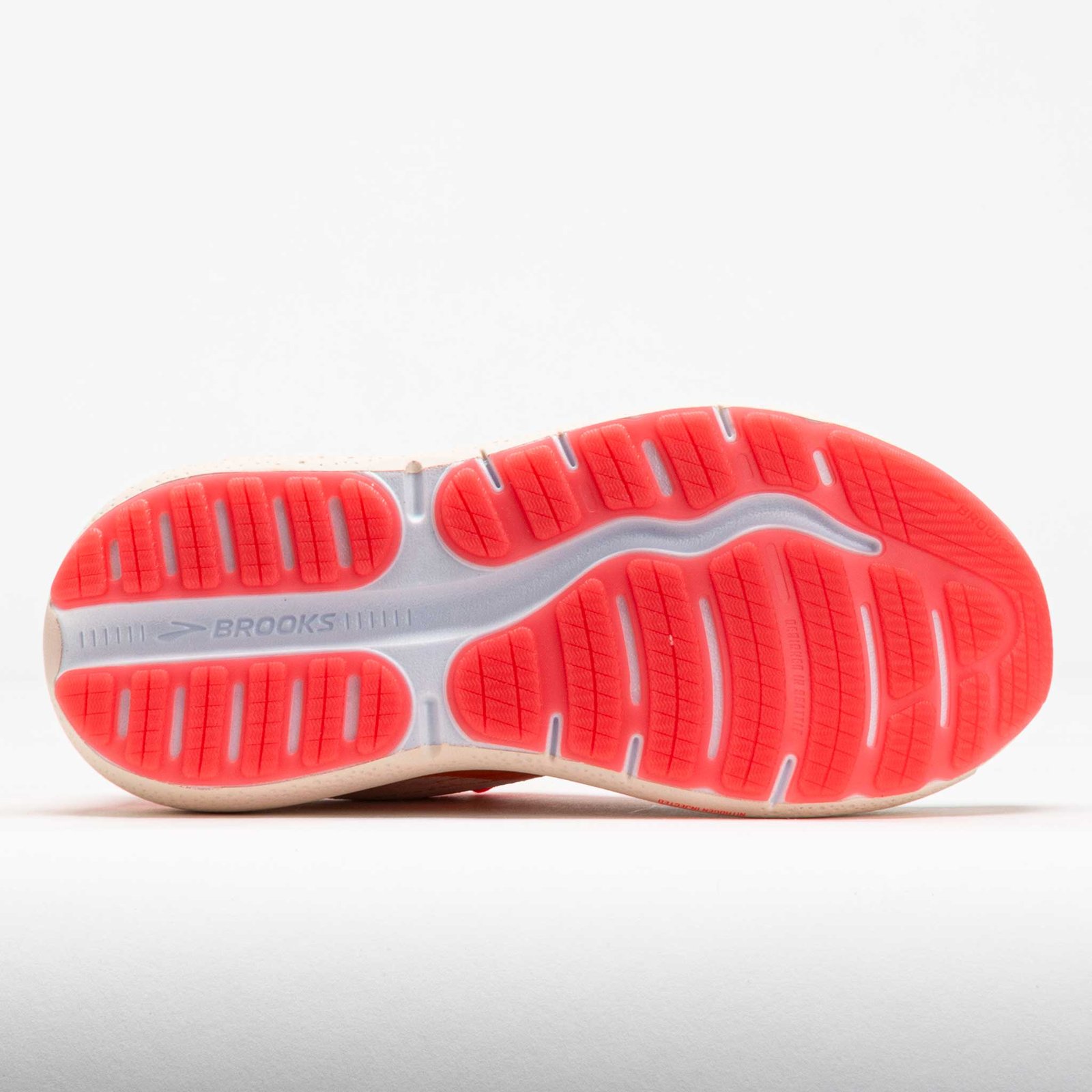 Brooks Ghost Max 2 Womens White/Peach/Coral - Image 4