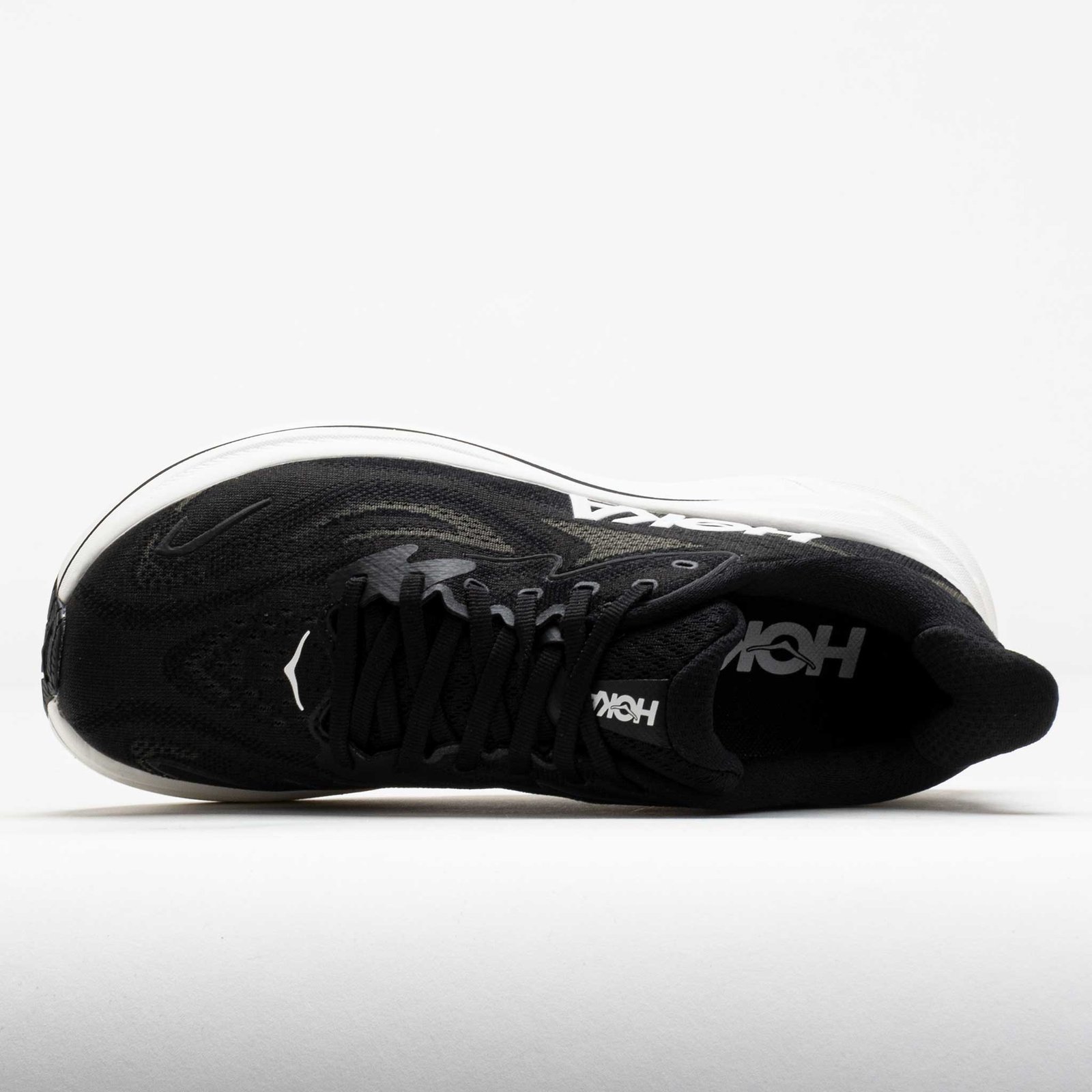 HOKA Clifton 10 Womens Black/White - Image 3
