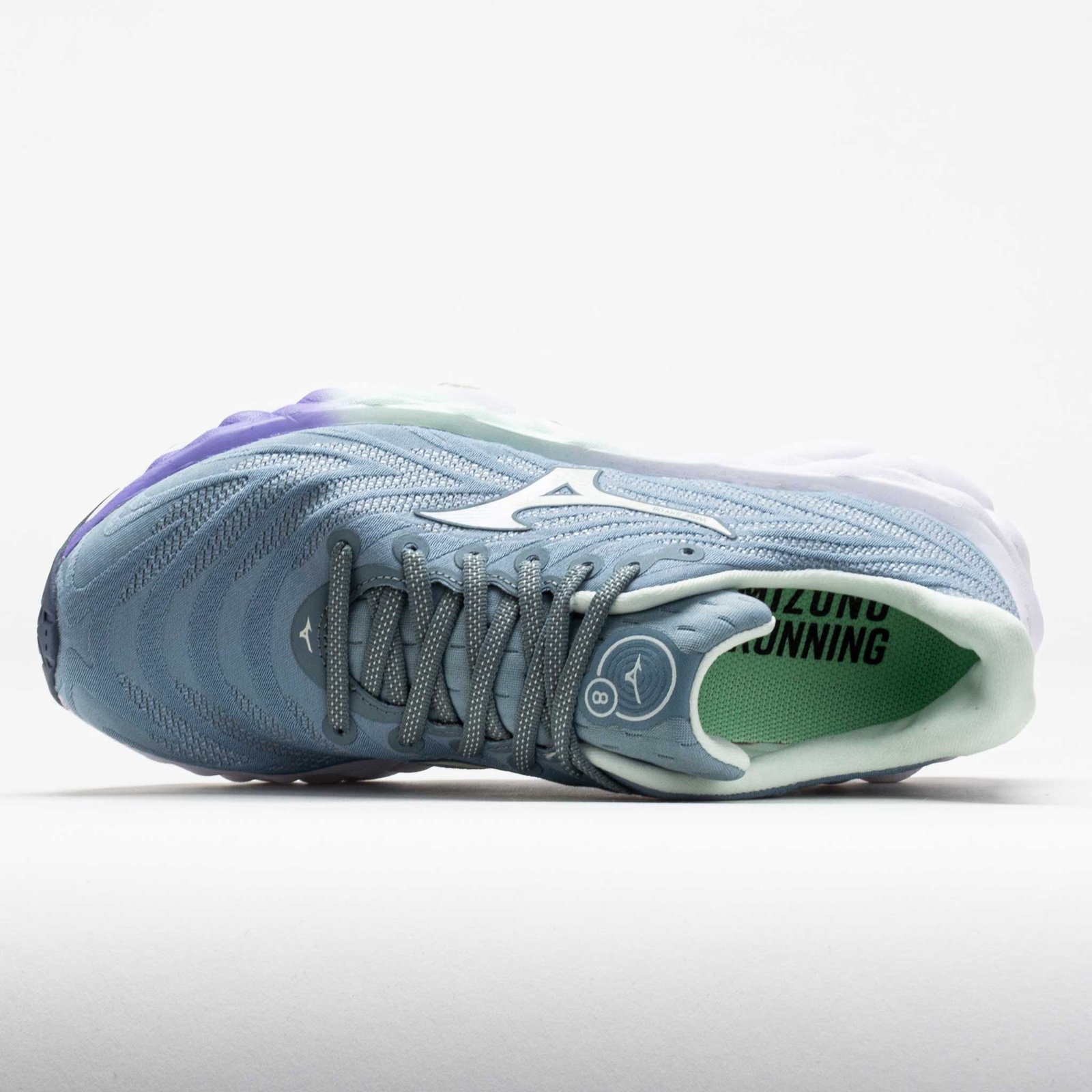 Mizuno Wave Sky 8 Womens Citadel/Hint of Mint - Image 3