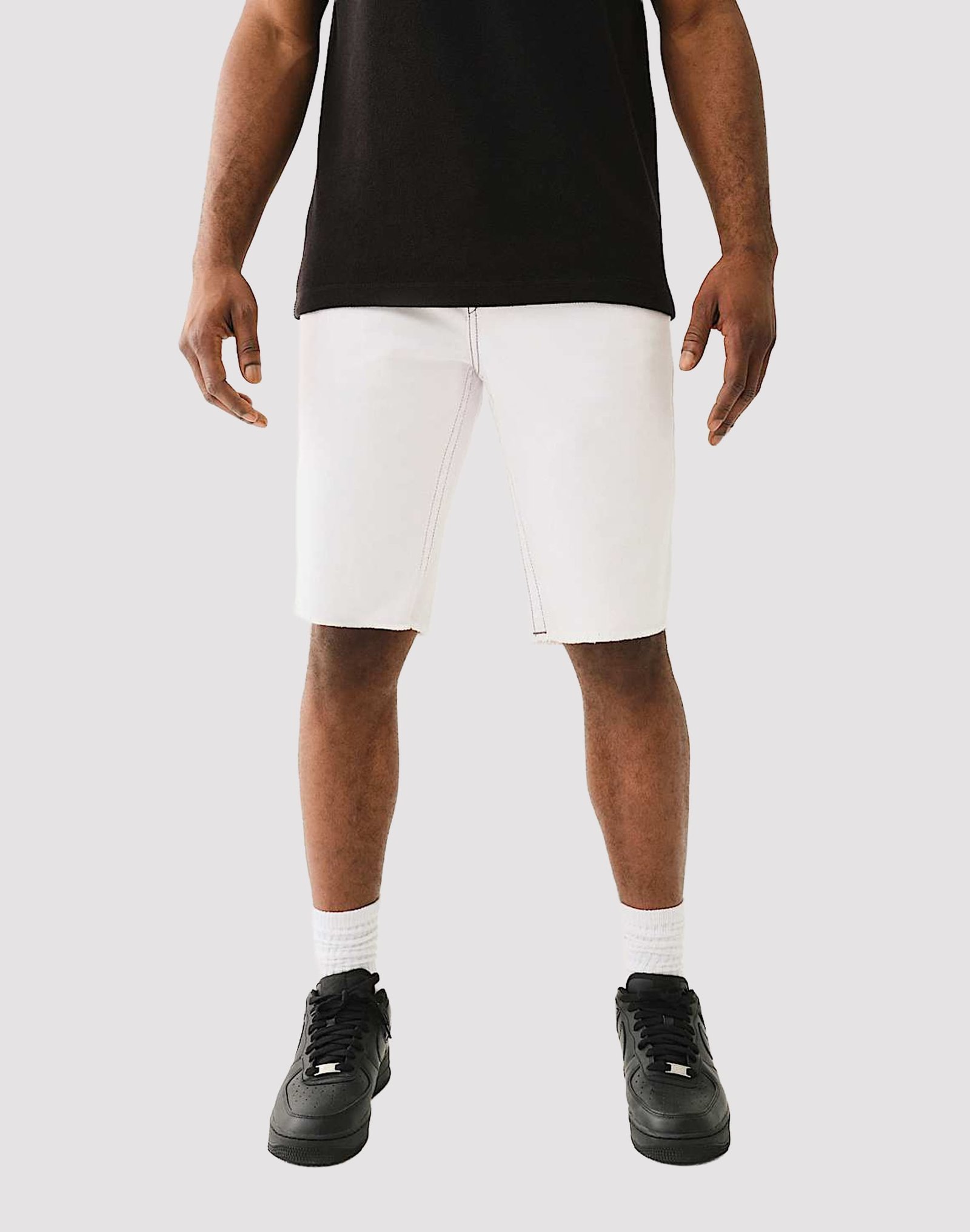 True Religion Ricky Frayed Flap Shorts