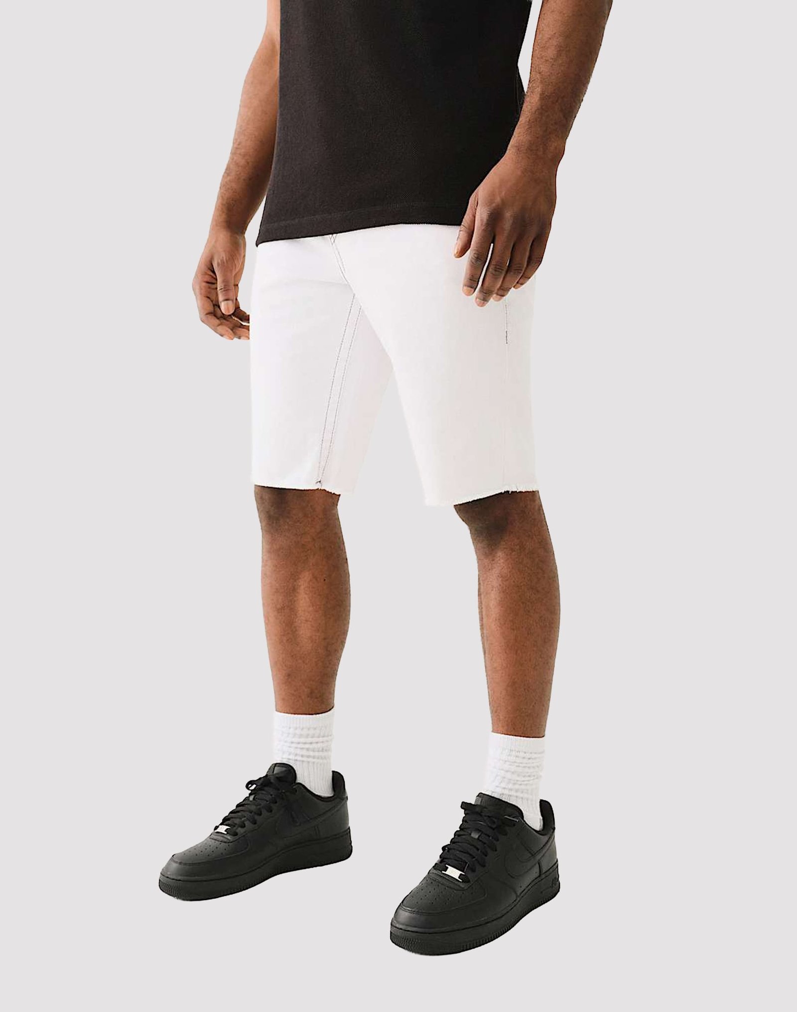 True Religion Ricky Frayed Flap Shorts - Image 2