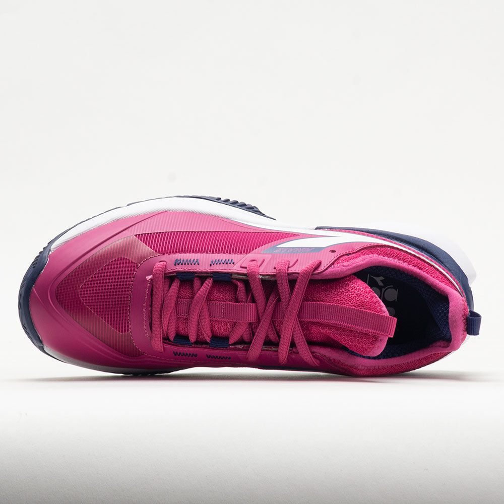 Diadora Finale Clay Womens Pink Yarrow/White/Blueprint - Image 3