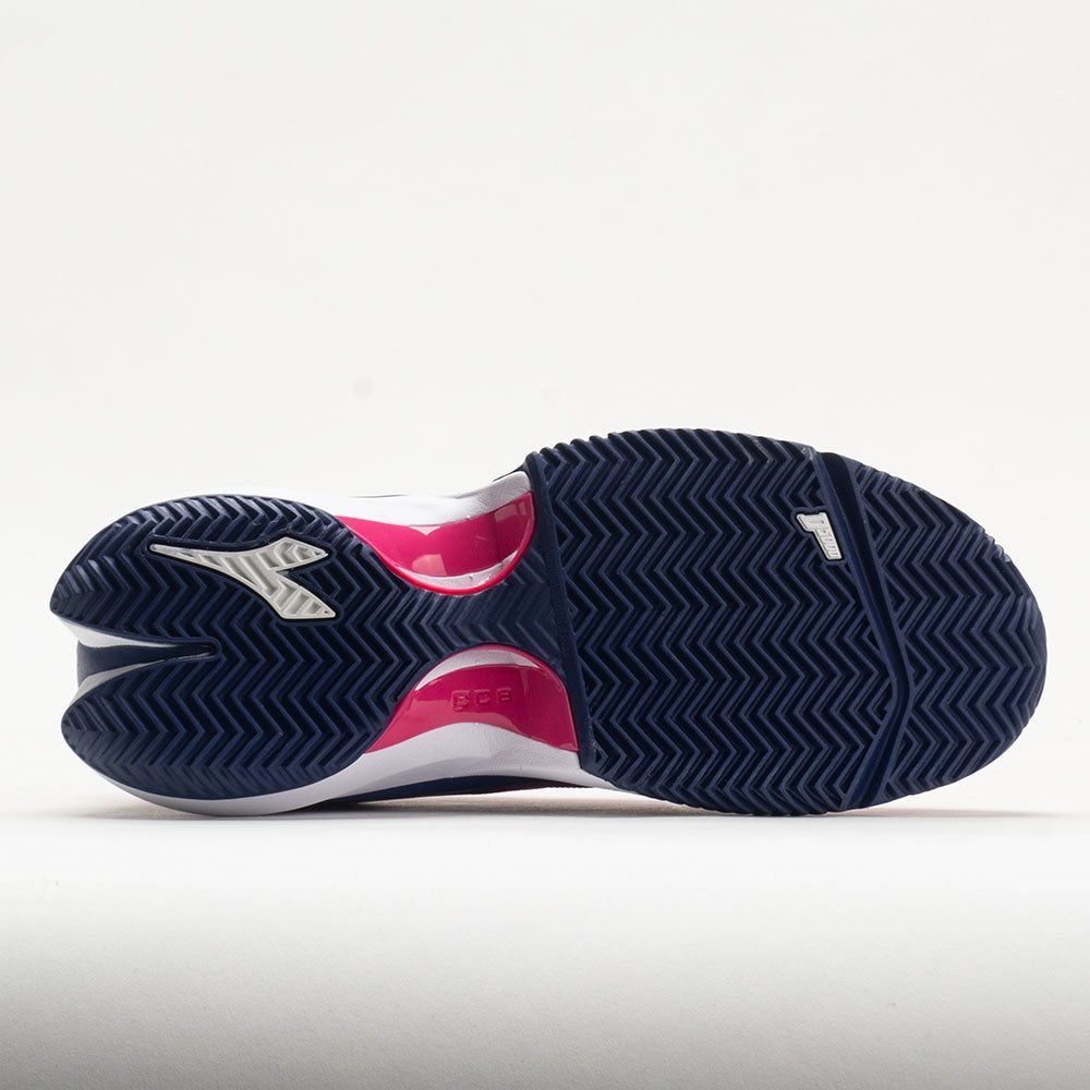 Diadora Finale Clay Womens Pink Yarrow/White/Blueprint - Image 4