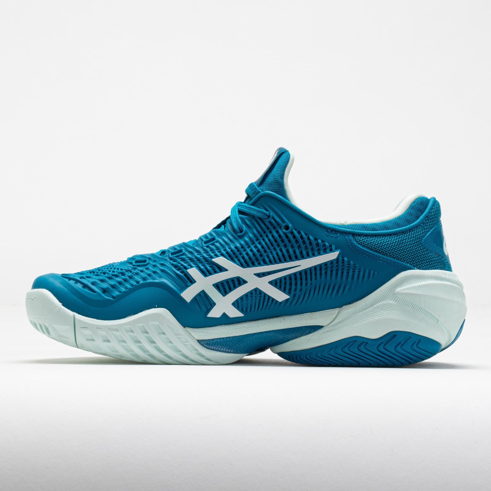 ASICS Court FF 3 Womens Teal Blue/White - Image 2