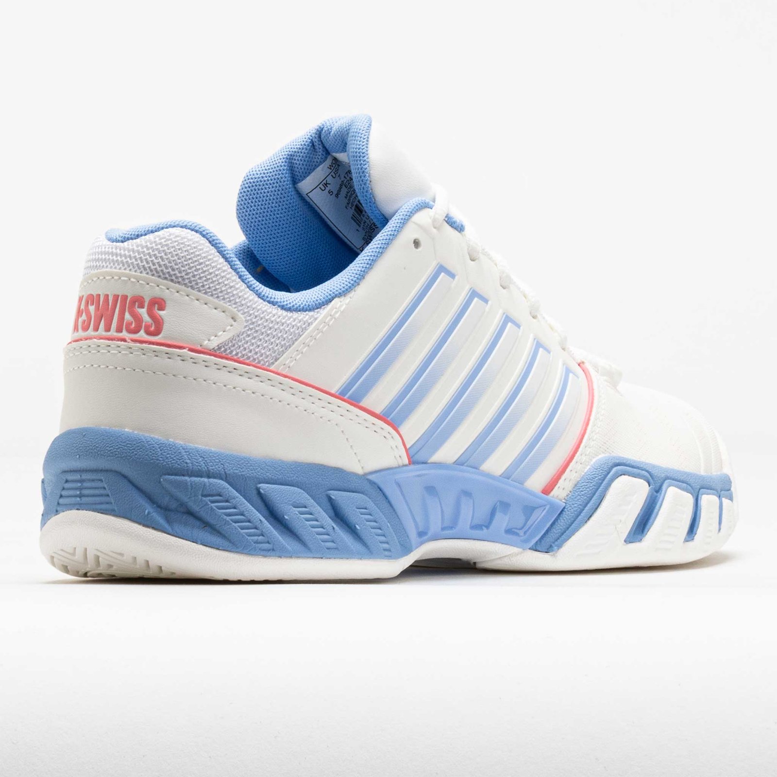 K-Swiss Bigshot Light 4 Womens Bright White/Open Air/Strawberry Ice - Image 6