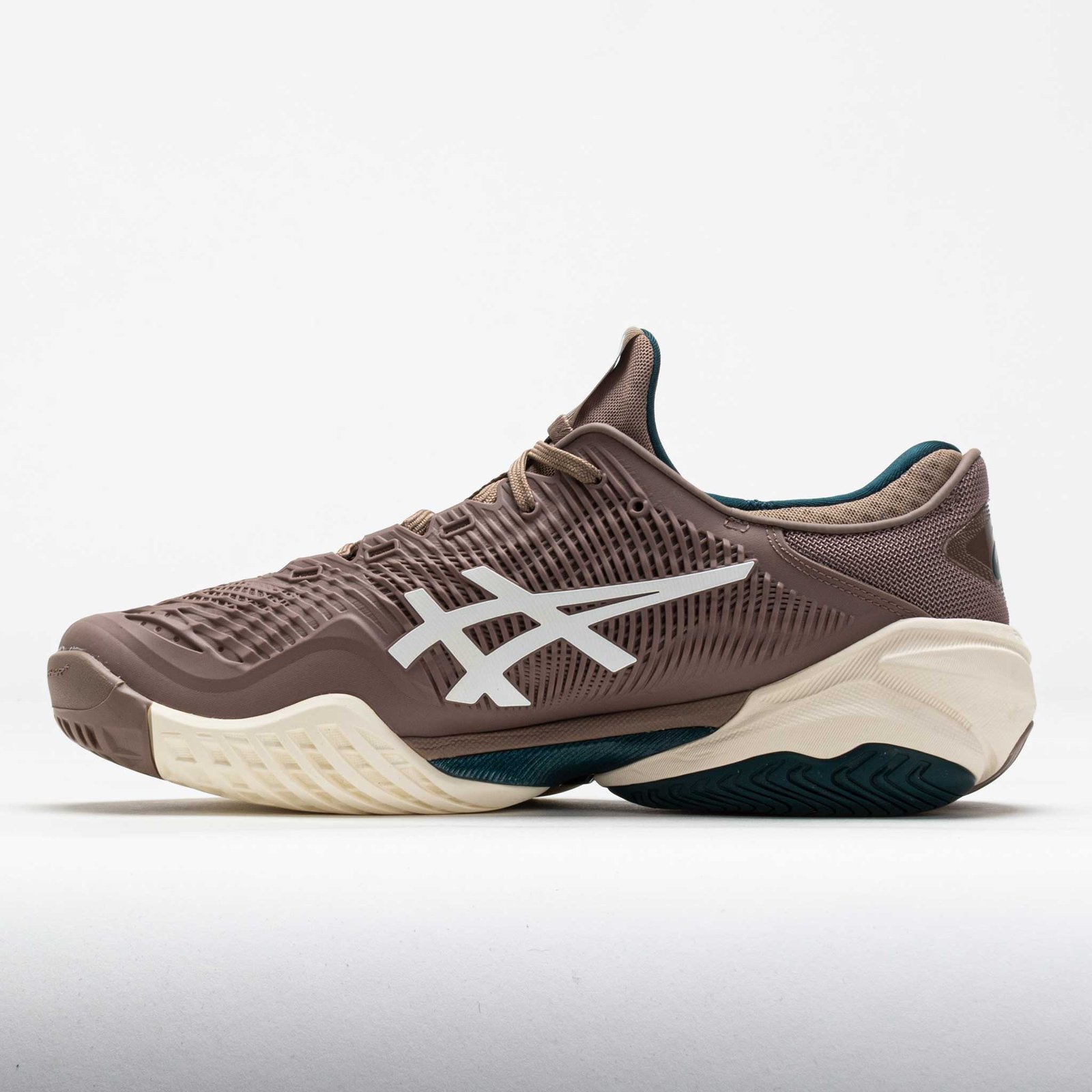 ASICS Court FF 3 Mens Taupe Grey/White - Image 2