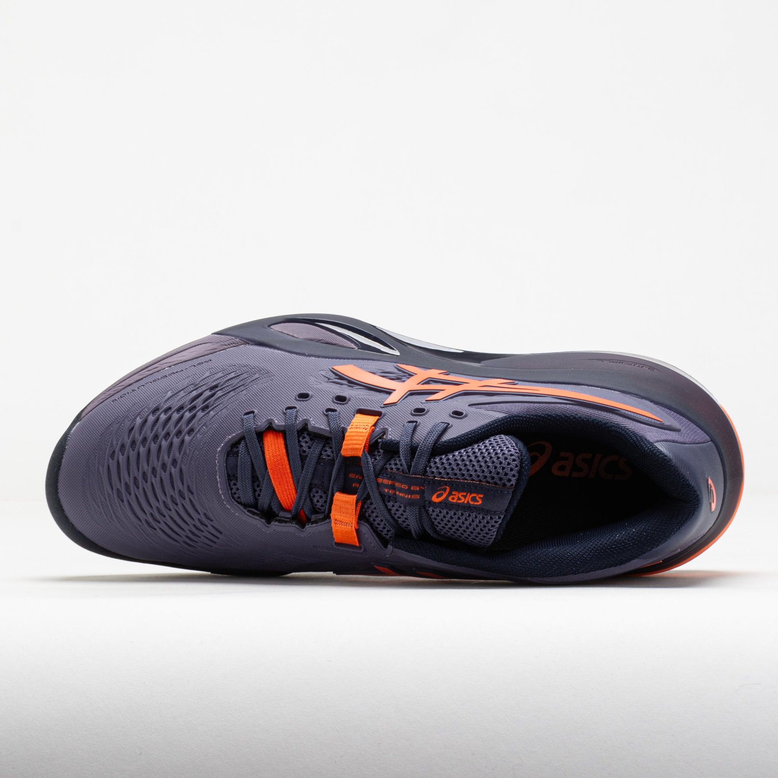 ASICS GEL-Resolution X Clay Mens Greyish Purple/Nova Orange - Image 3