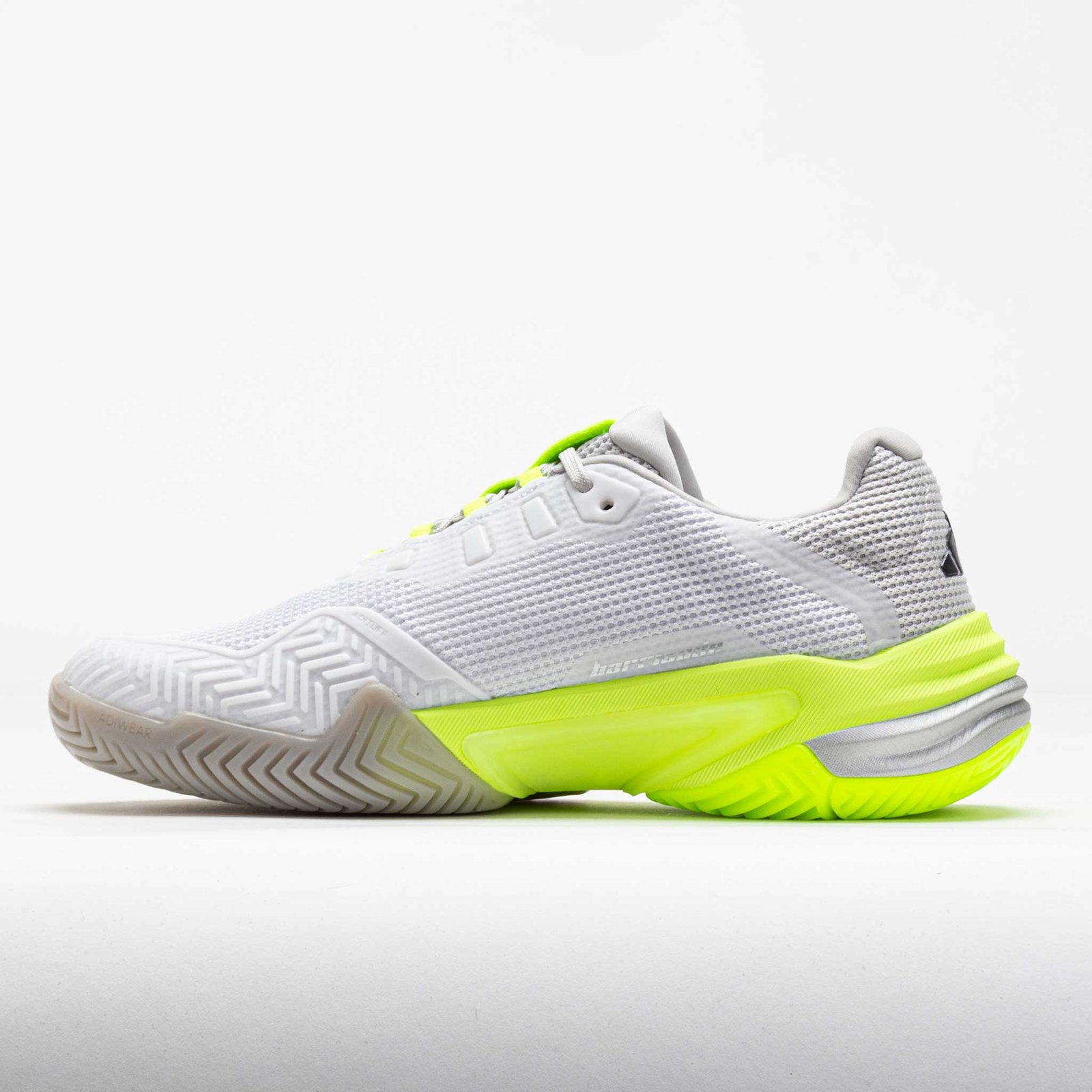 adidas Barricade 13 Womens White/Iron Metallic/Lucid Lemon - Image 2
