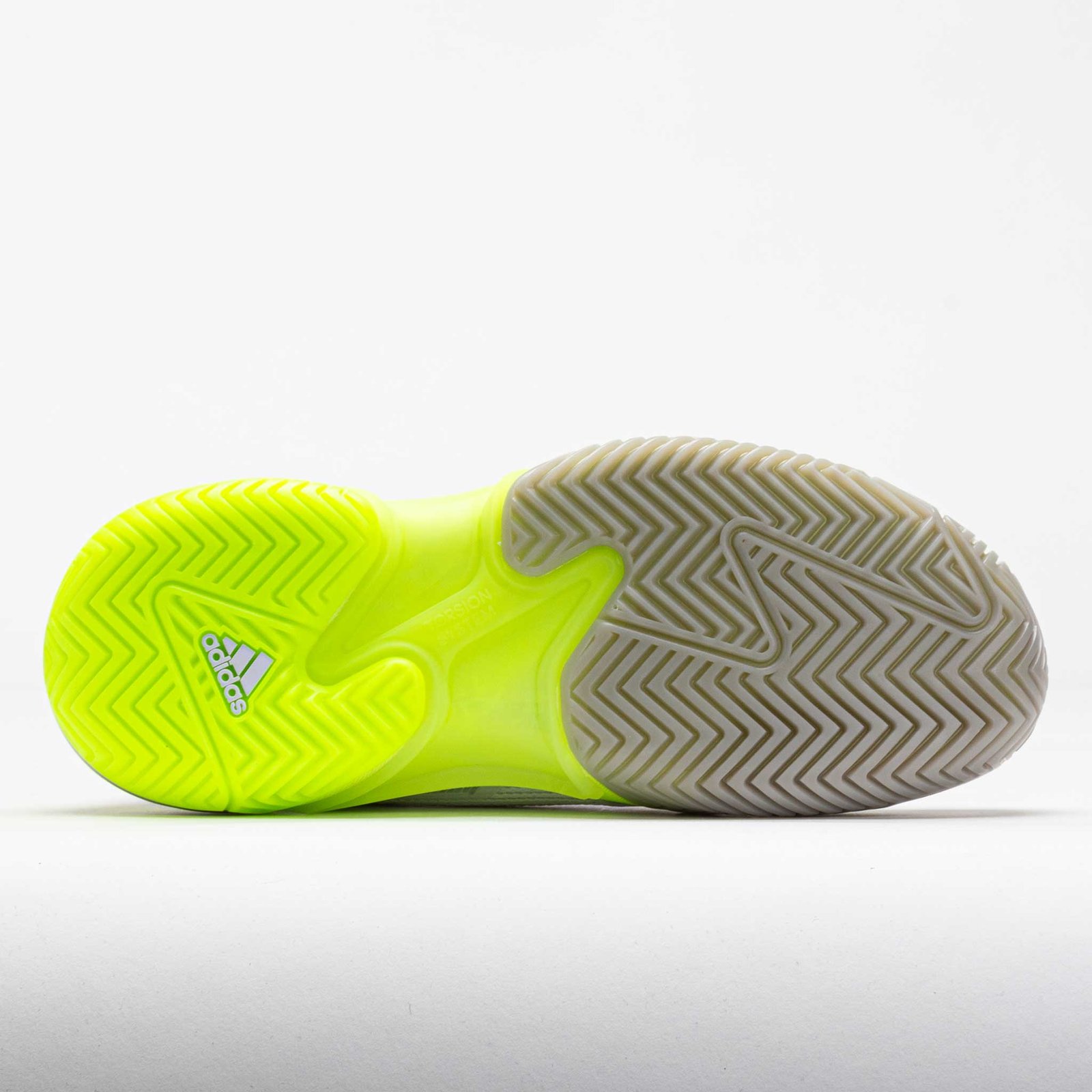 adidas Barricade 13 Womens White/Iron Metallic/Lucid Lemon - Image 4