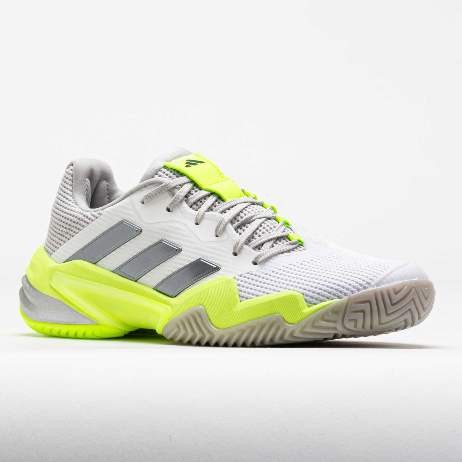 adidas Barricade 13 Womens White/Iron Metallic/Lucid Lemon - Image 5
