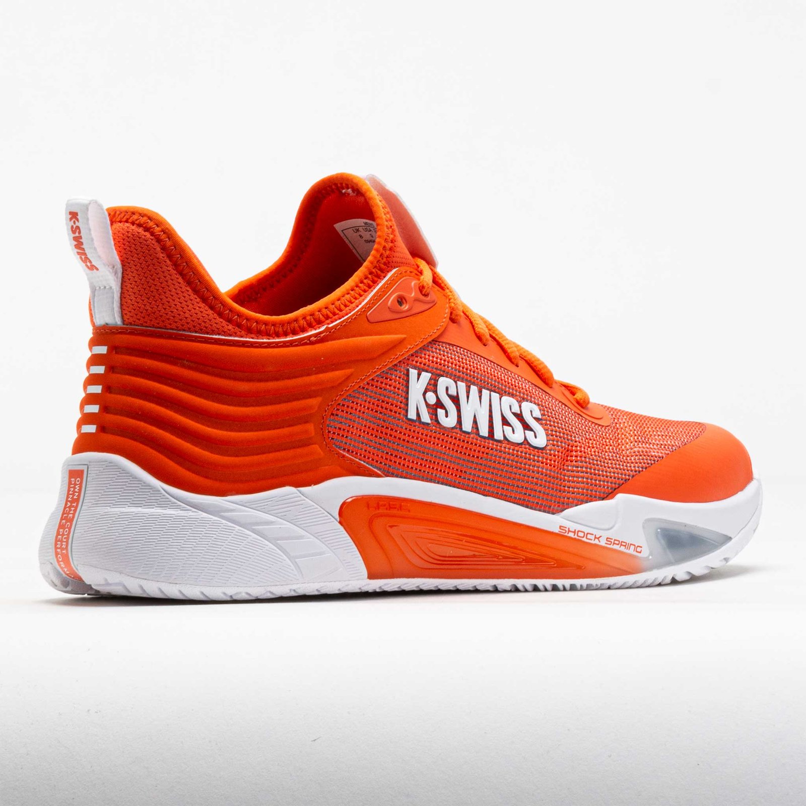 K-Swiss Hypercourt Pinnacle Mens Scarlet Ibis/White/Infinity - Image 6