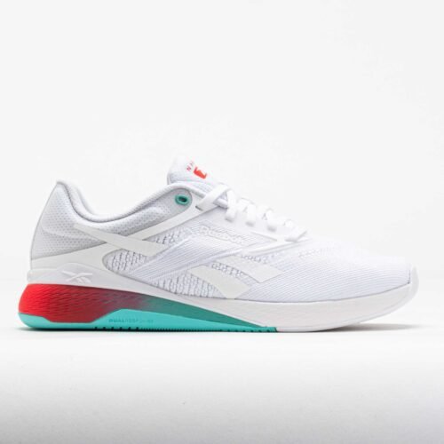 Reebok Nano X5 Womens White/AI Aqua/Energy Red