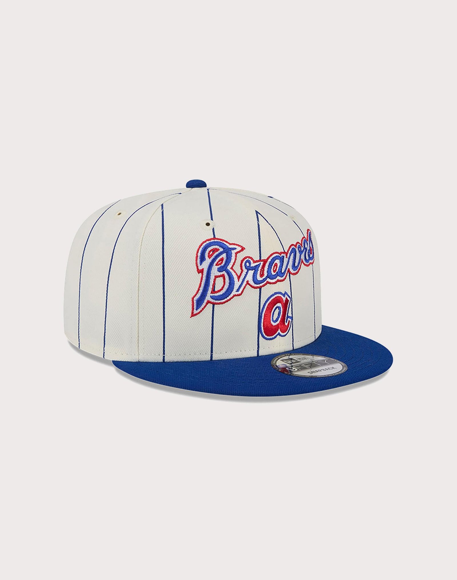 New Era MLB Atlanta Braves 9FIFTY Pinstripe Snapback Hat - Image 2