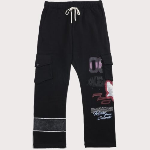 Civil Clothing Fleece Dove Black Pants