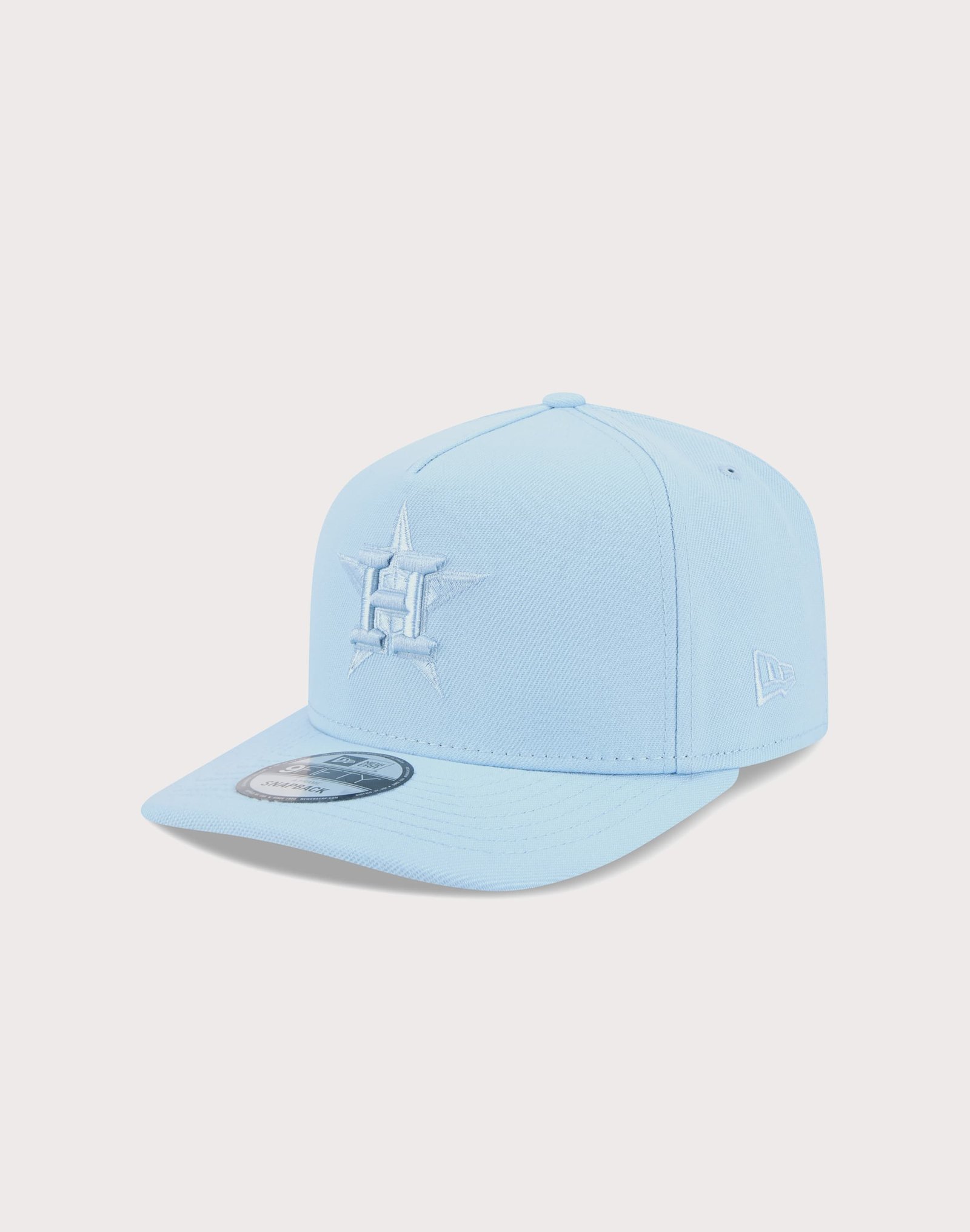 New Era MLB Houston Astros 9FIFTY A Frame Flood Snapback Hat-Light Blue