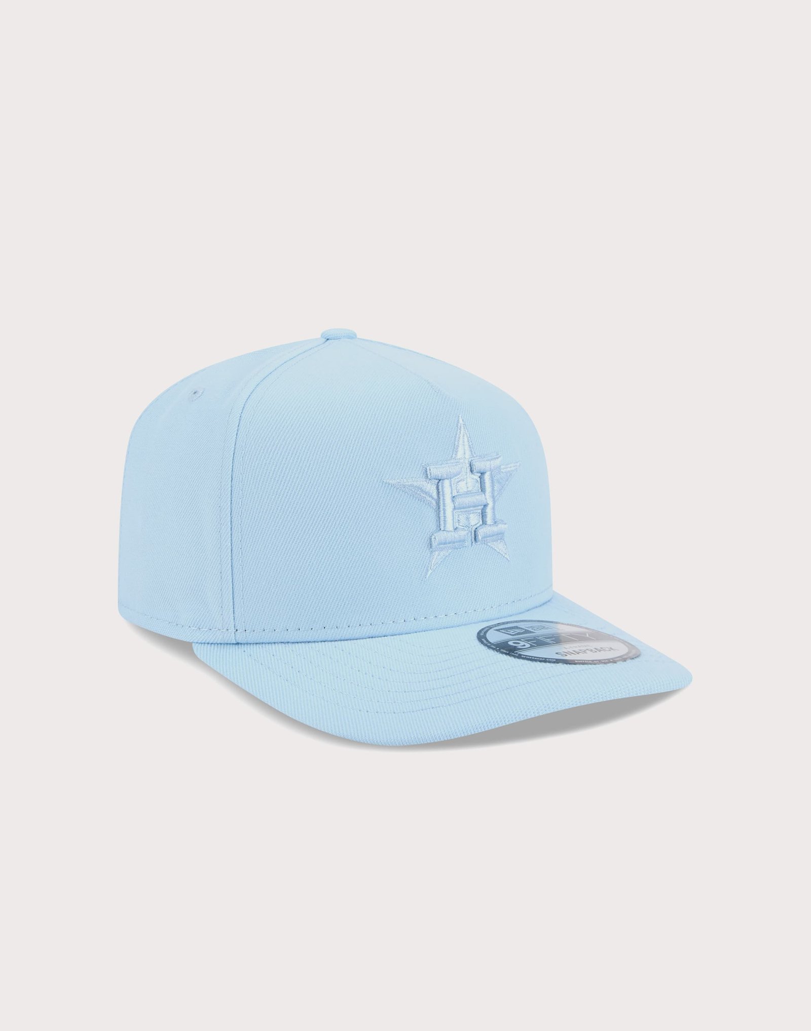 New Era MLB Houston Astros 9FIFTY A Frame Flood Snapback Hat-Light Blue - Image 2