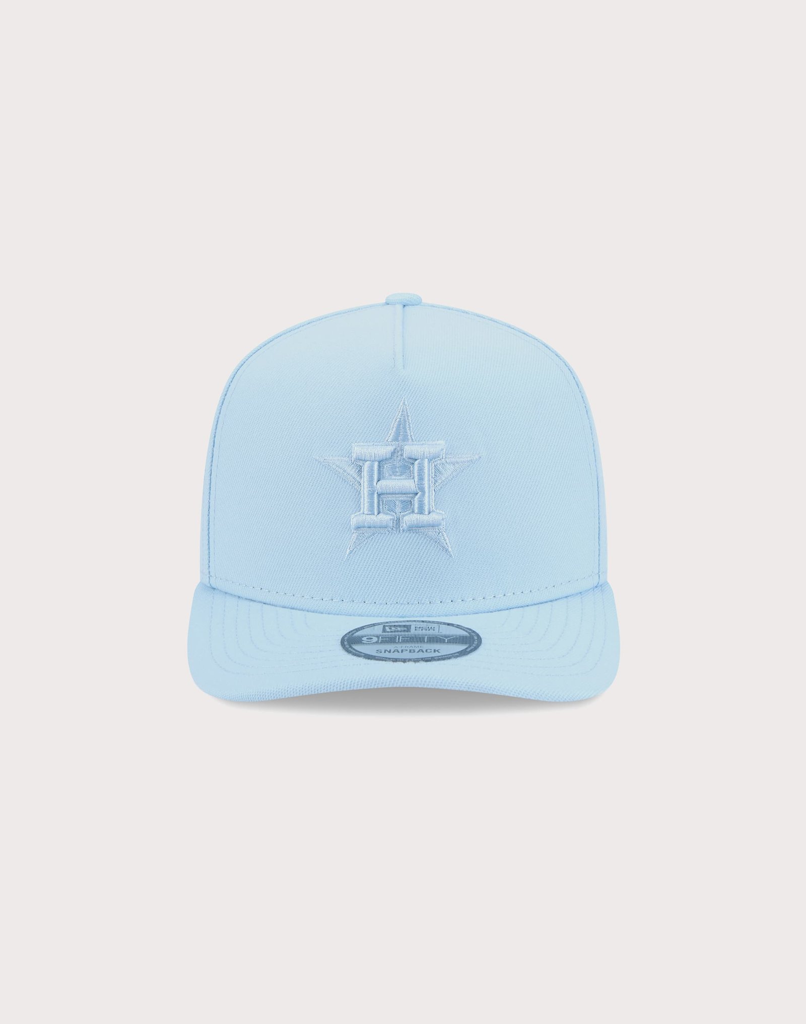New Era MLB Houston Astros 9FIFTY A Frame Flood Snapback Hat-Light Blue - Image 3