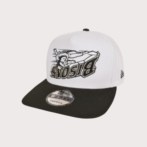 New Era MILB Buffalo Bison 9FIFTY Upside Down Logo Snapback Hat-White/Black