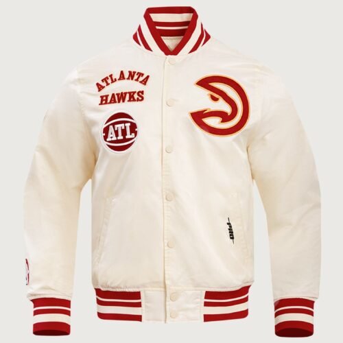 Pro Standard NBA Atlanta Hawks Retro Classic Rib Satin Jacket