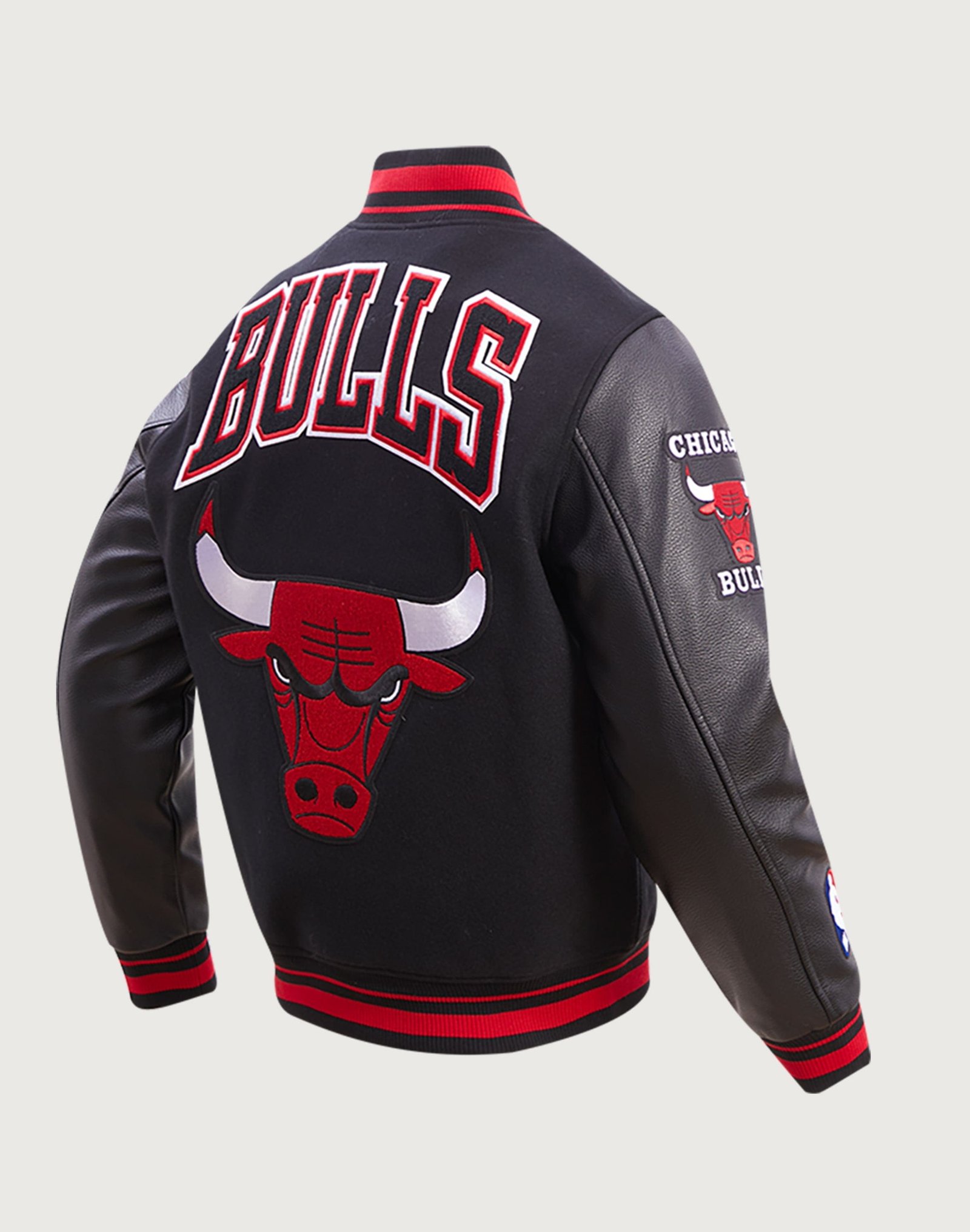 Pro Standard NBA Chicago Bulls Retro Classic Rib Wool Varsity Jacket - Image 3