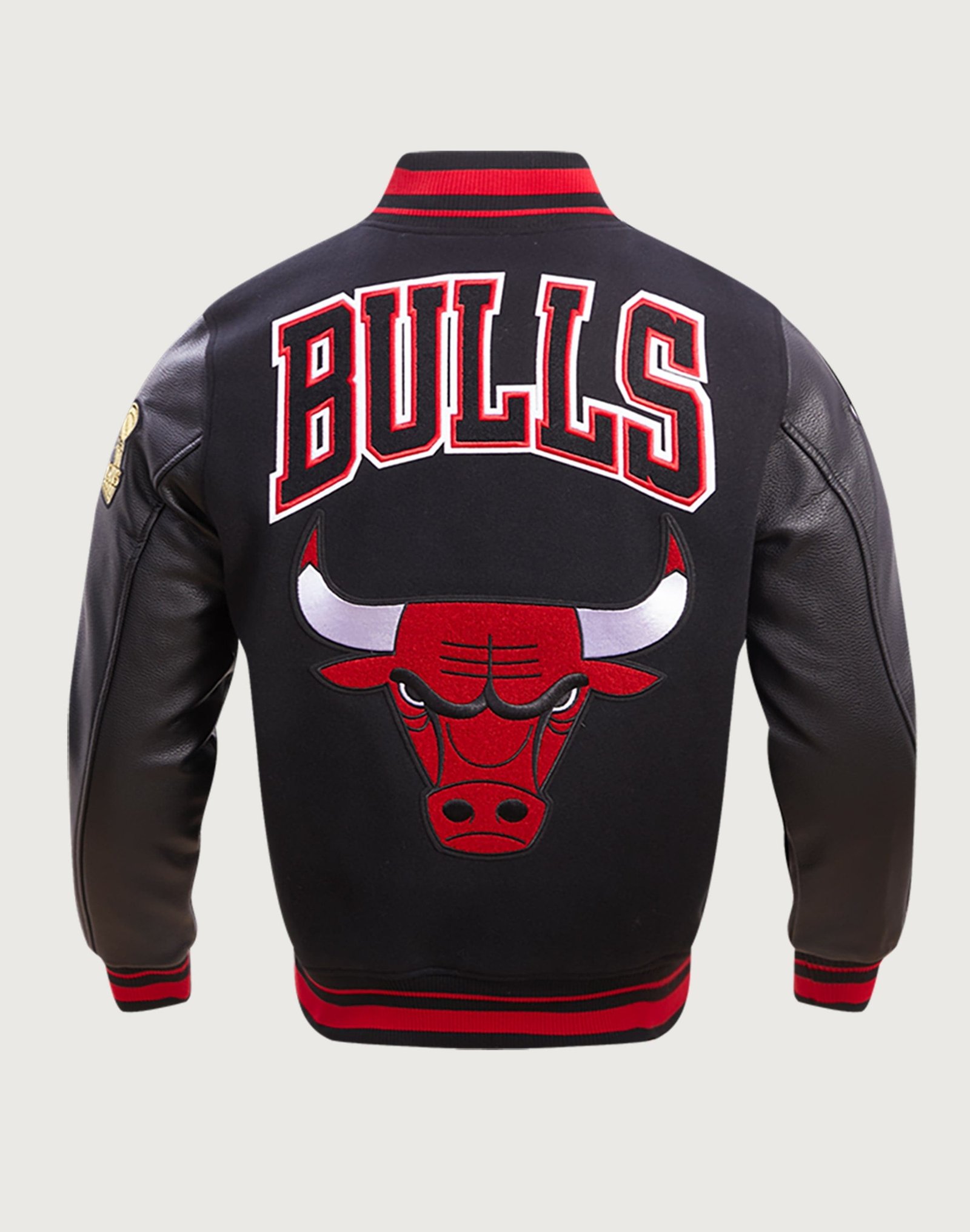 Pro Standard NBA Chicago Bulls Retro Classic Rib Wool Varsity Jacket - Image 4