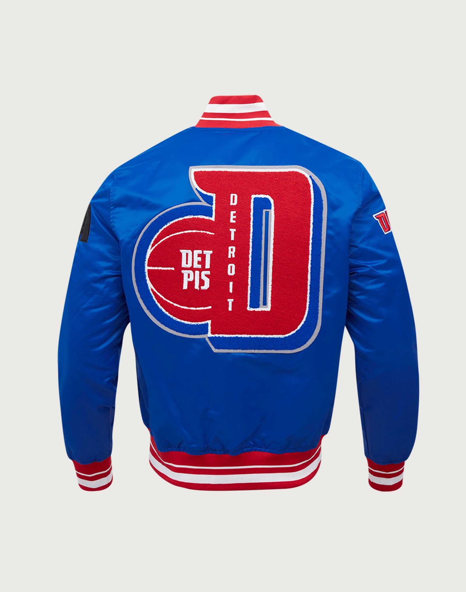 Pro Standard NBA Detroit Pistons Mashup Rib Satin Jacket - Image 4