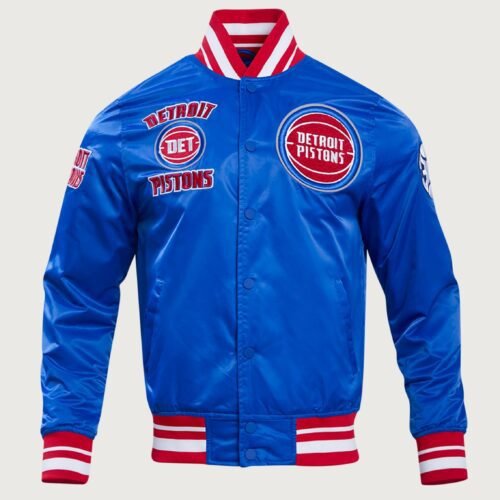 Pro Standard NBA Detroit Pistons Retro Classic Rib Satin Jacket