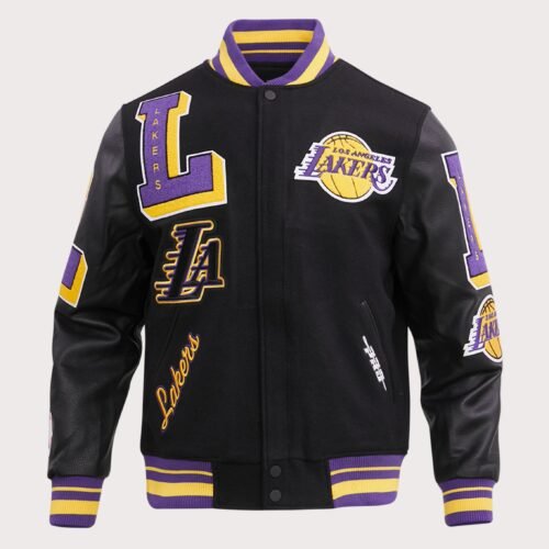 Pro Standard NBA Los Angeles Lakers Mashup Rib Wool Varsity Jacket