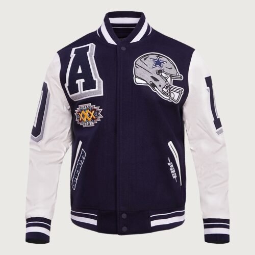 Pro Standard NFL Dallas Cowboys Mashup Rib Wool Varsity Jacket
