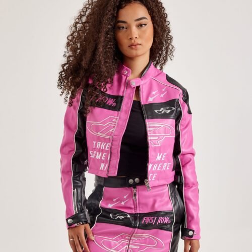 First Row Leather Racing Jacket