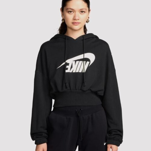 Nike Sportswear Oversized Fleece Pullover Crop Hoodie