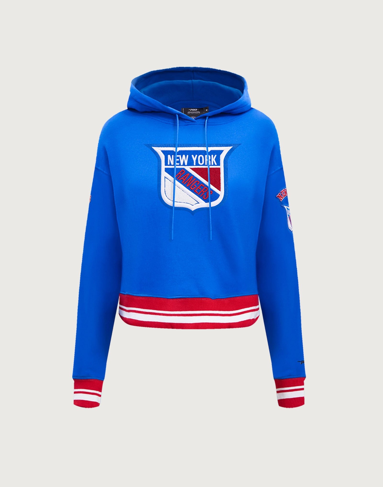 Pro Standard NHL New York Rangers Retro Classic Rib Cropped Hoodie
