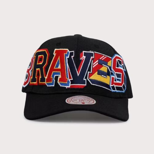 Mitchell & Ness MLB Atlanta Braves Hyper Type Snapback